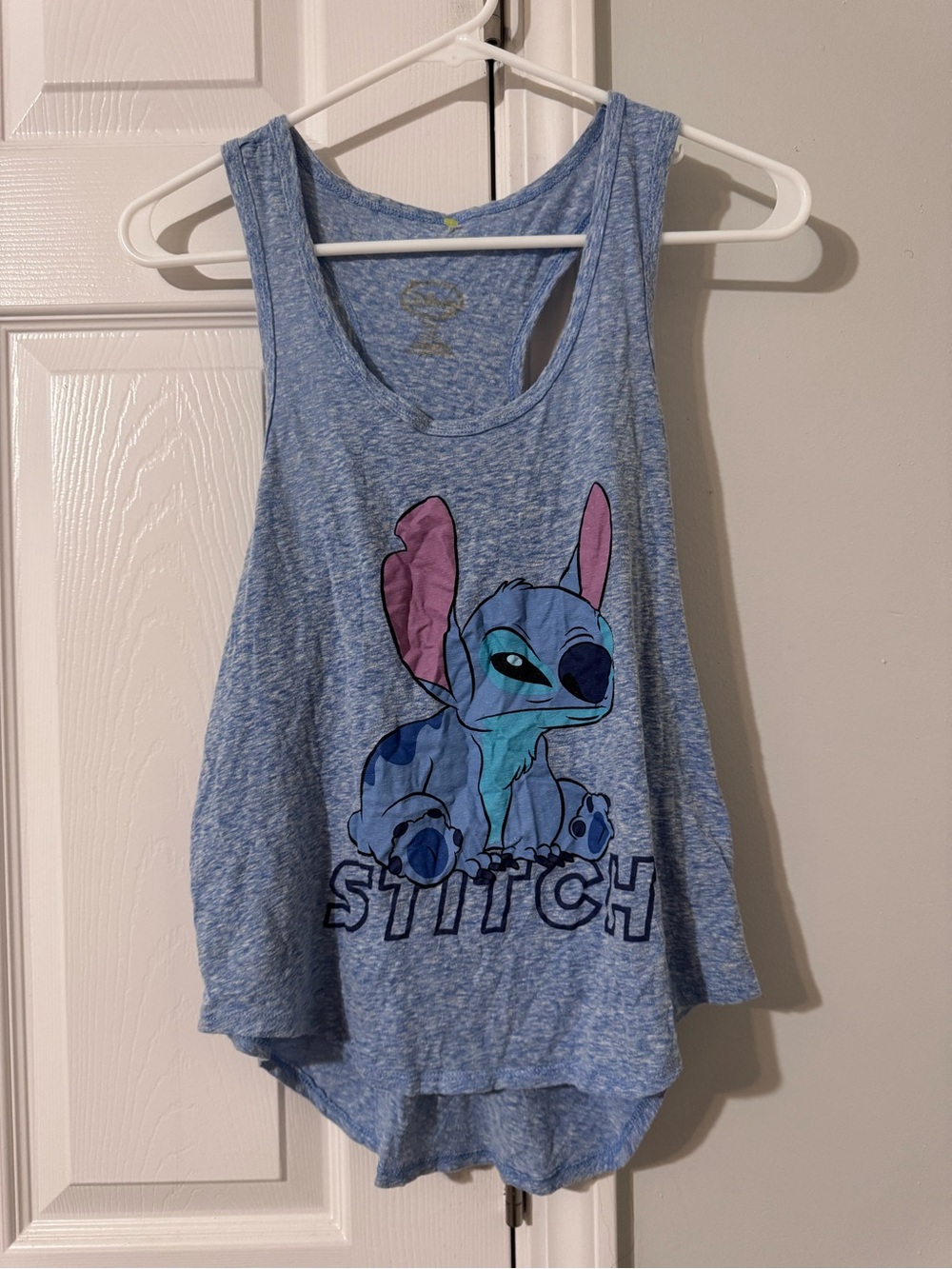Disney Light Blue Stitch Graphic Tank Top